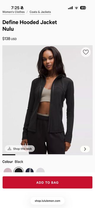 Lululemon рашгард с копюшоном