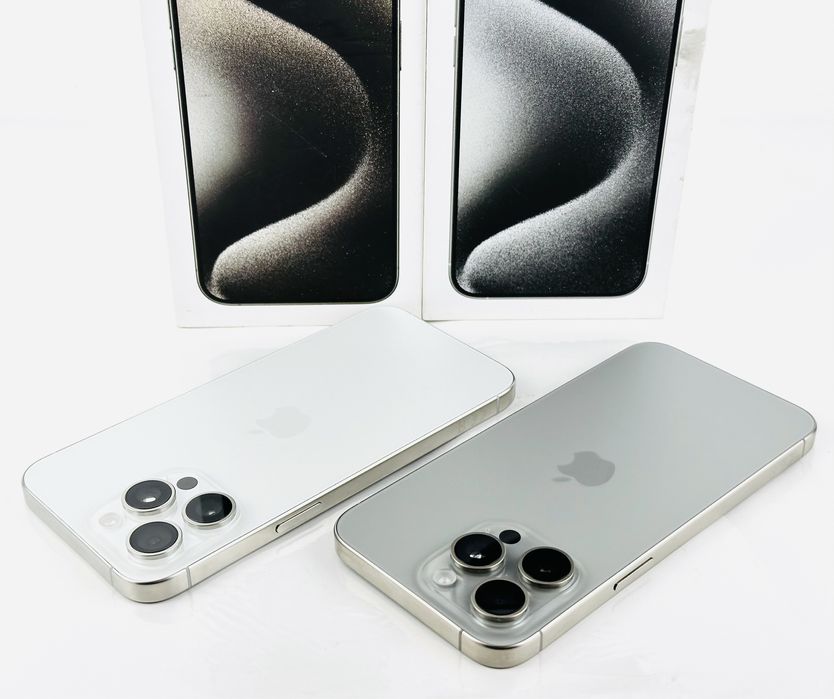 Apple iPhone 15 Pro Max 256GB Natural / White Перфектен! Гаранция!