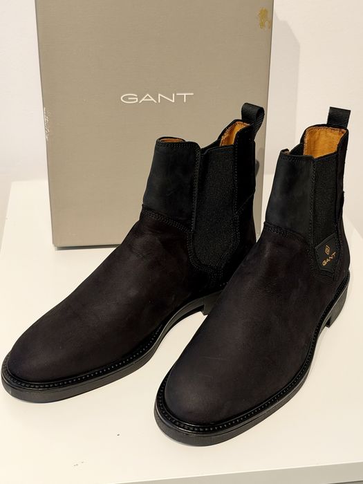 Ghete botine Gant Ashley negre piele intoarsa noi marimea 39