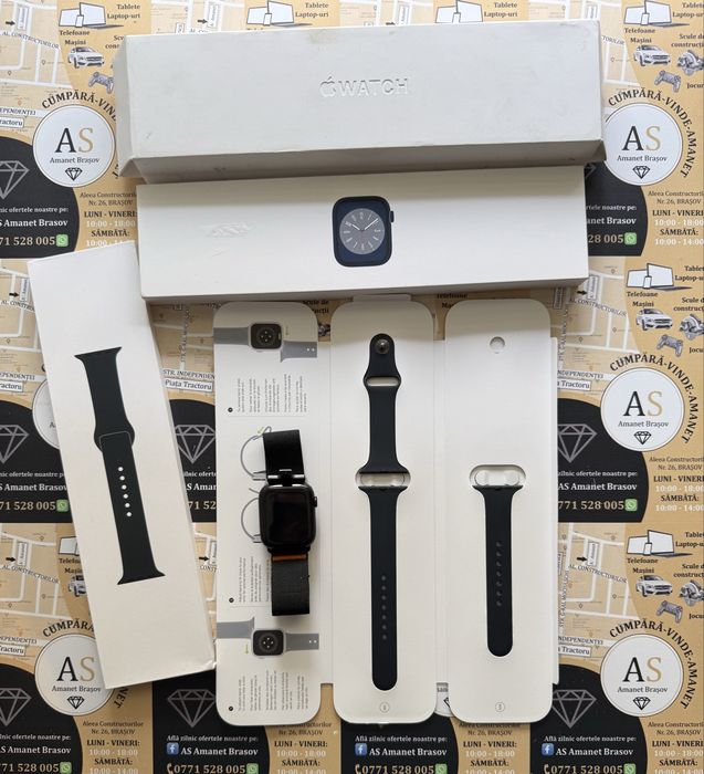 Ceas Apple Watch Seria 8 45mm GPS la cutie