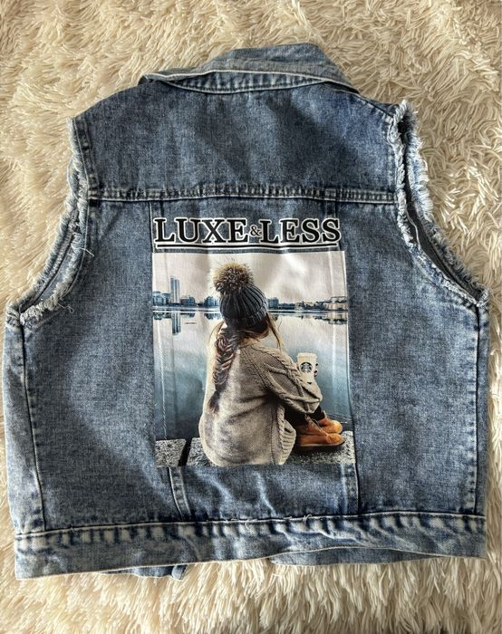 Джинсовая жилетка детская