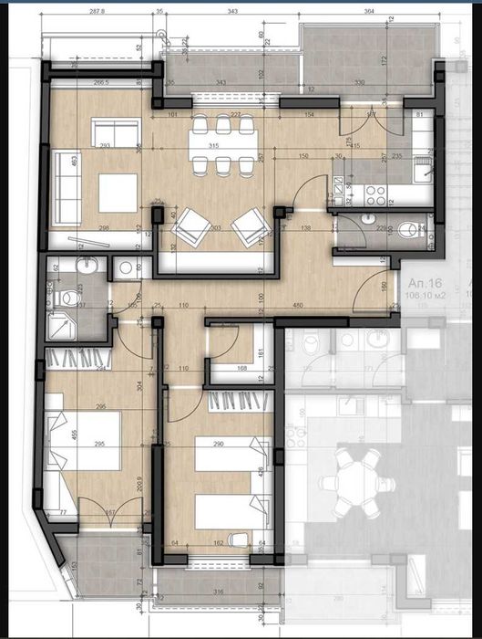 Продава се Тристаен апартамент в София, Надежда 4 - 134 кв.м за 1555 €/кв.м - Снимка #3