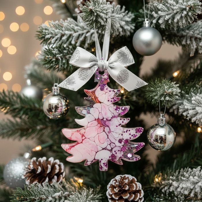 Ёлочные игрушки из эпоксидной смолы