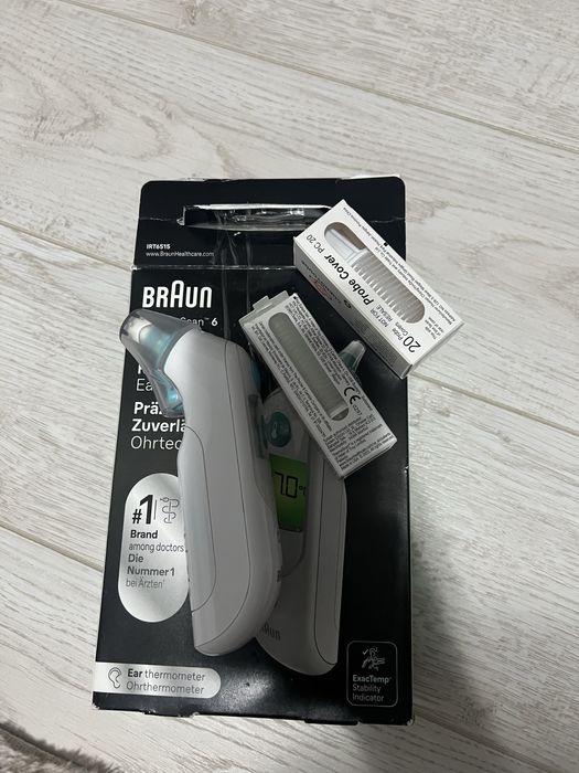 Braun Termometru auricular  ThermoScan 6 – ca nou + 20 capace