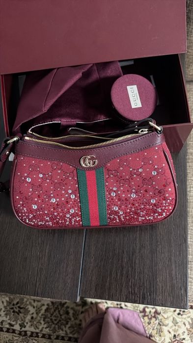 Сумка Gucci Ophidia Crystal Small Bag новая