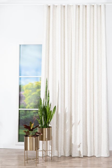 Draperie Mendola Tropez Bej T01 semi-opacă cu rejansă 240 × 200