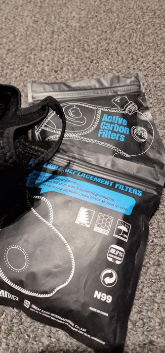 Mască protecție praf cu filtre carbon activ