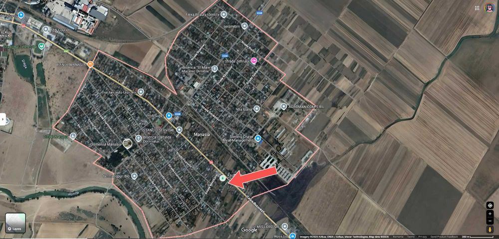 Teren casa Manasia DN2A | Loturi 380-560 mp | Utilități