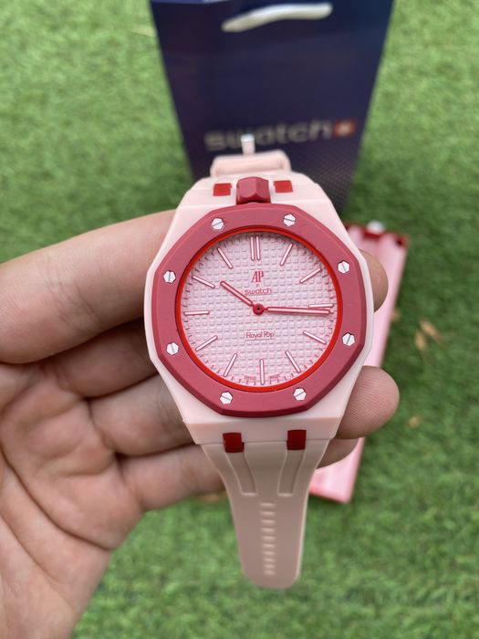 Ap X Swatch royal pop Otto Rosso Full Box