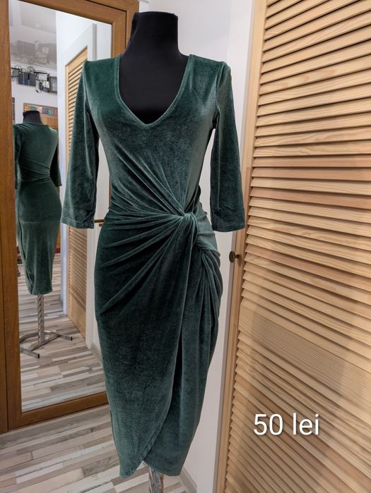 Rochie H&M catifea - evenimente - XS