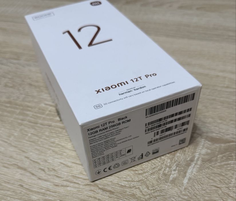 Xiaomi 12T Pro Black 12GB RAM 256GB ROM