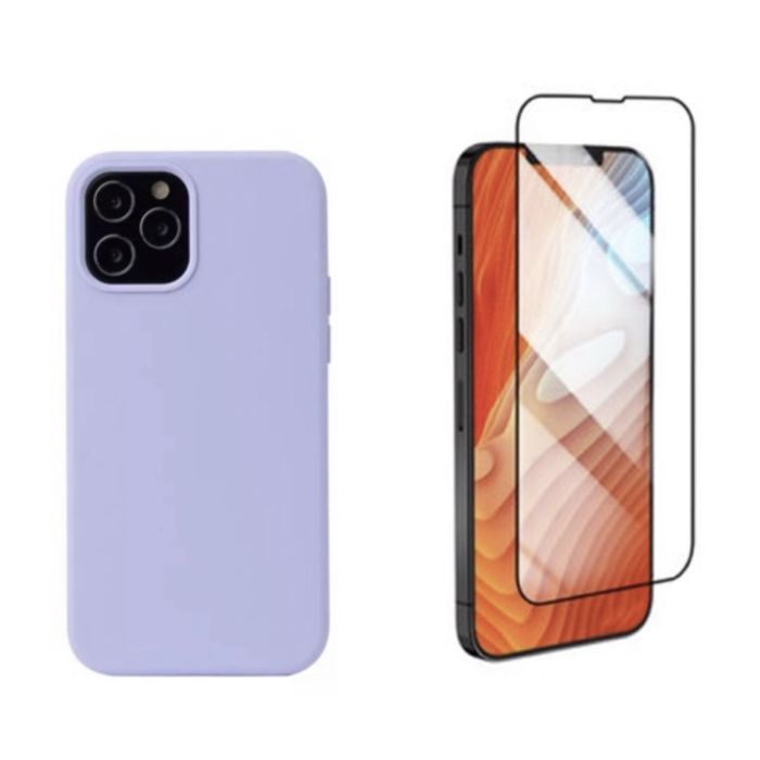 Husa Dust Inside Fin+Folie Sticla Curbata Iphone 13/14/15/PRO/MAX/MINI