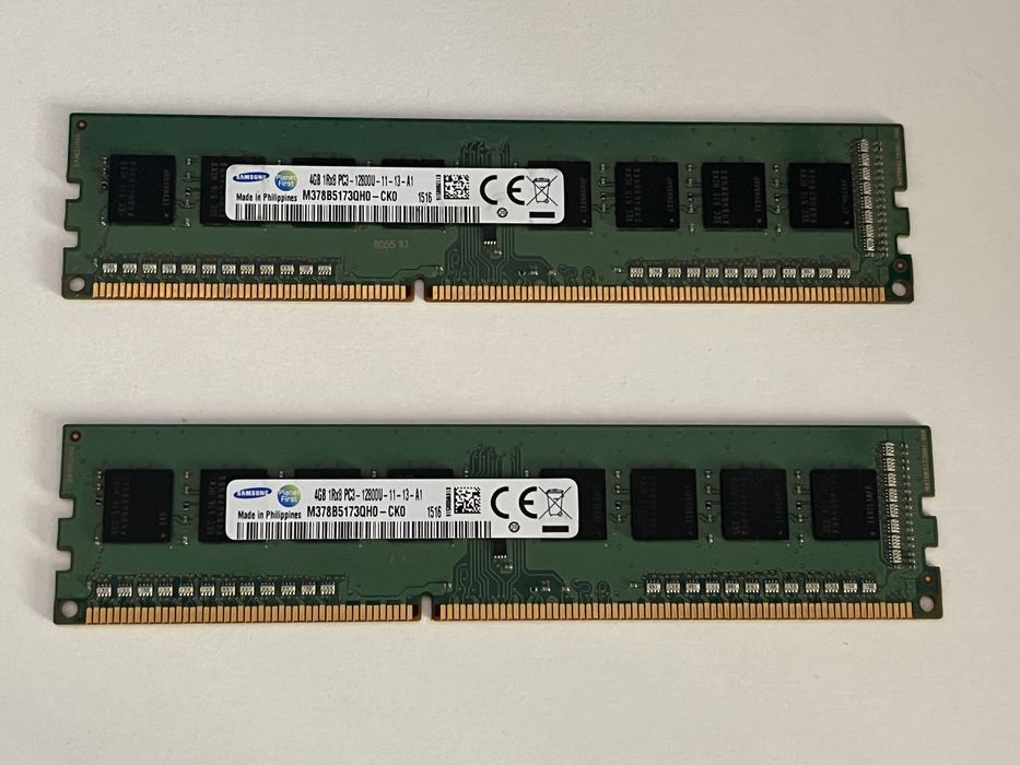 8GB DDR3 1600 MT/s RAM Samsung (2x4GB)