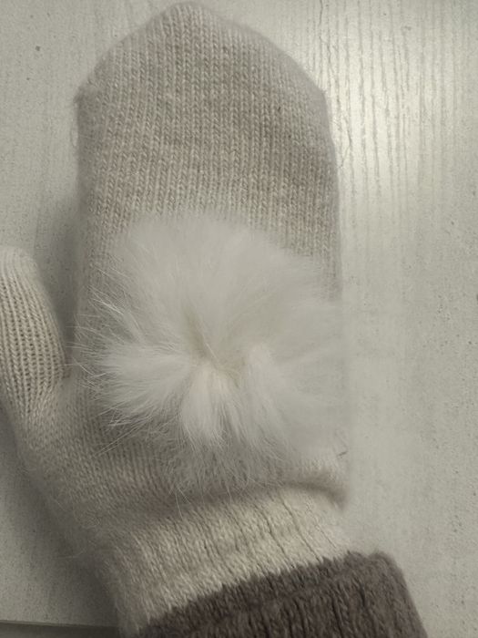Варежки женские шерсть