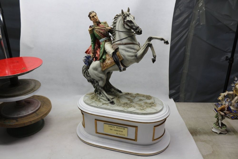 Симон Боливар Итальянская Статуэтка из Фарфора Каподимонте