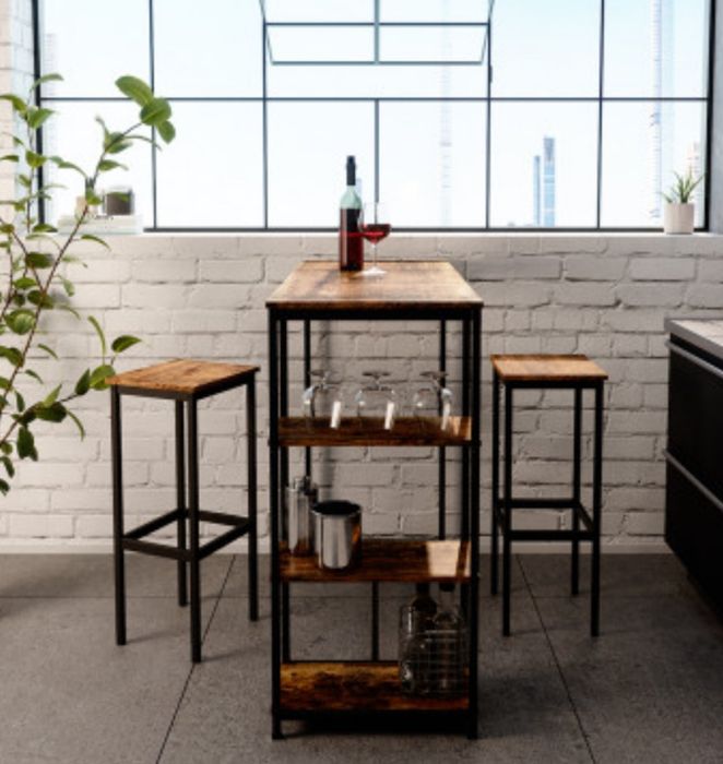 Два бар стола с метална рамка