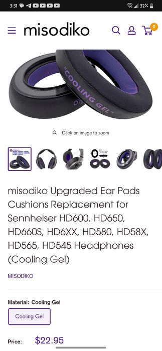 Наушници падове за слушалки  Sennheiser HD600 HD650