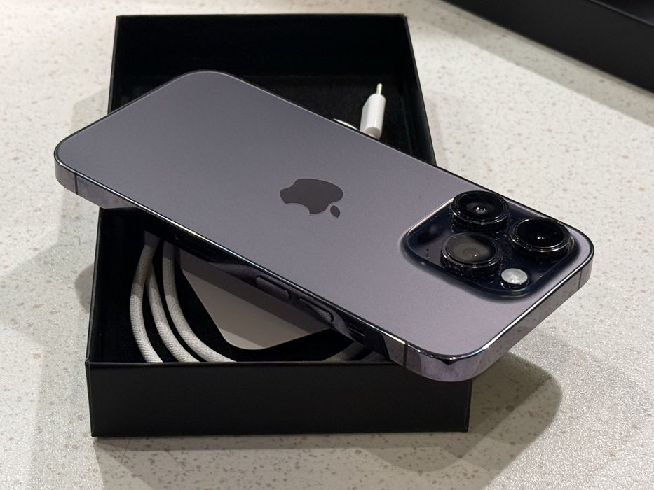 iPhone 14 Pro 256GB Deep Purple – Като НОВ, 100% Батерия