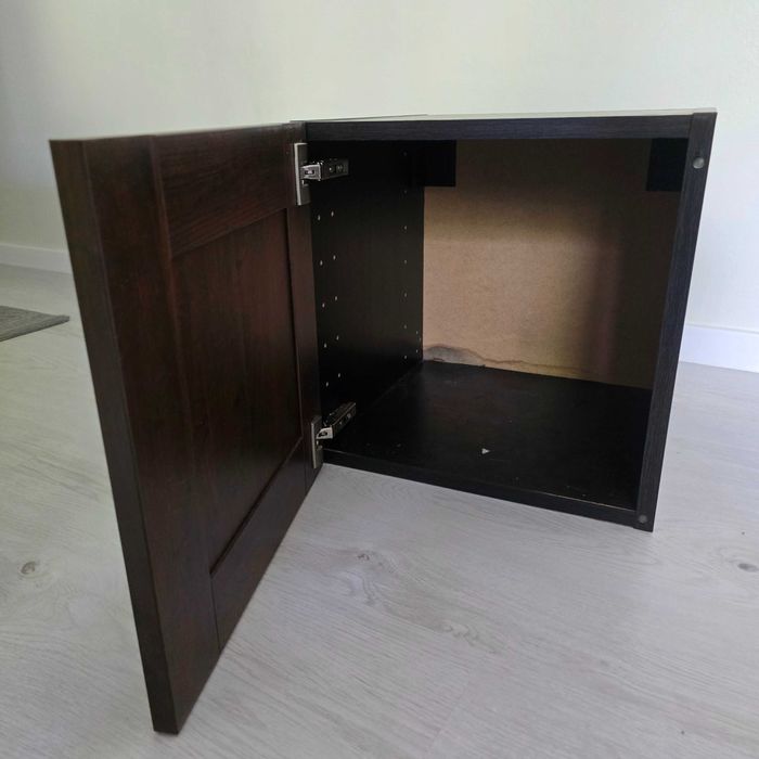 Vand METOD Corp suspendat orizontal negru, 40x40 cm