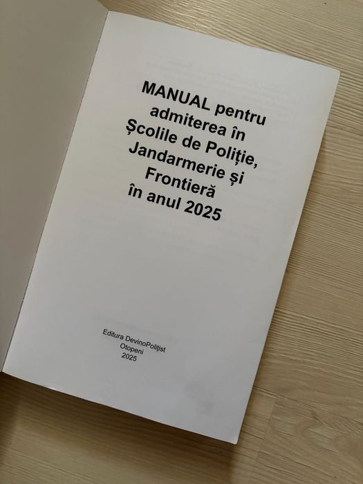 Vand manual școala de poliție nou
