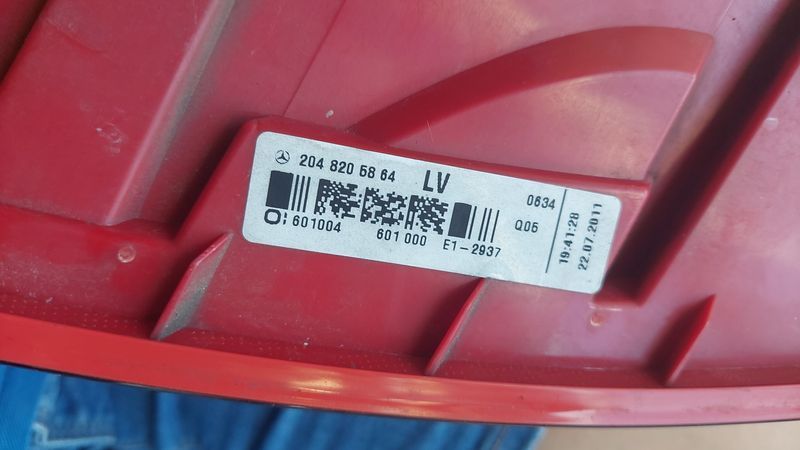 w204 Стoп за Мерцедес Ц класа Фейс 2010-2014 Mercedes C class