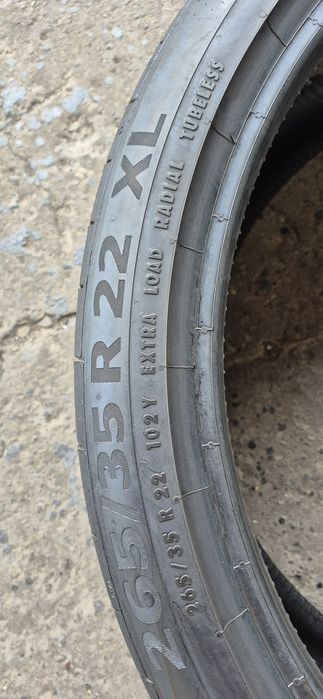4 anvelope vara ca noi Continental,fata 265/35/22,spate 285/35/22,dot 2021-2022.Pretul este pe bucata.
