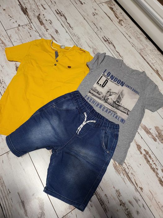 Марков лот две тениски и дънкови панталонки 134см. за 10лв.