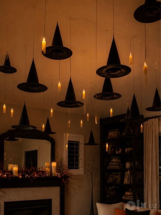 Шляпа ведьмы волшебника на halloween хэллоуин