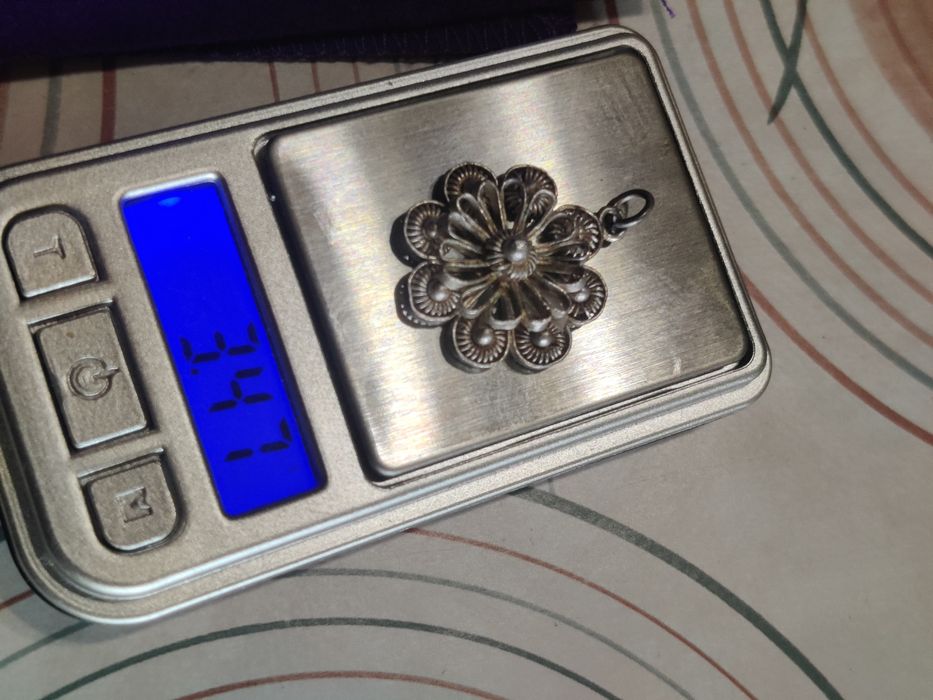 Сребърни старинни  висулки проба 925