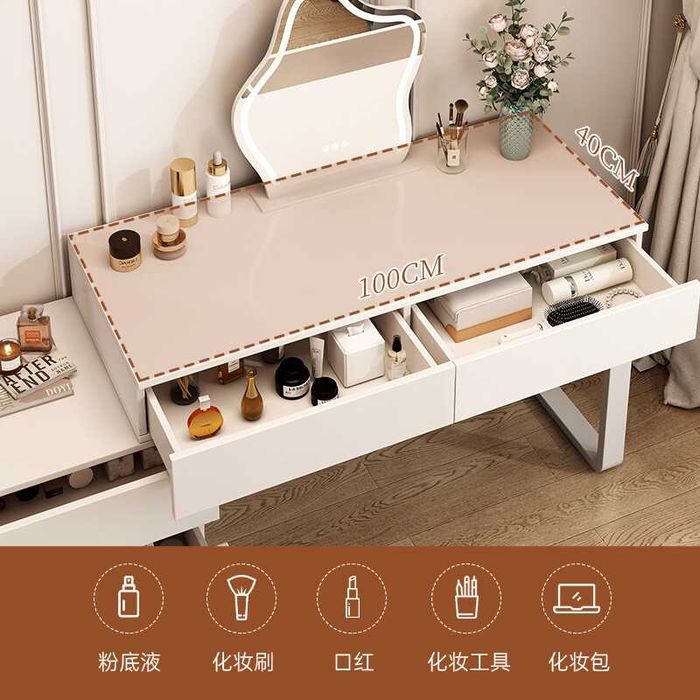 Шкаф для хранения вещей, встроенный стол, домашний туалетный столик