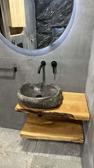 Lavoar baie Chiuveta piatra din rau,facuta manual