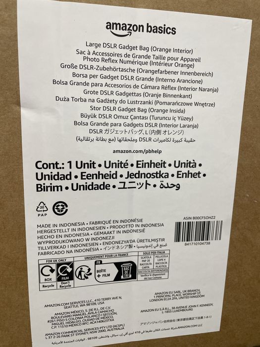 Geanta aparat foto DSLR, SLR AMAZON