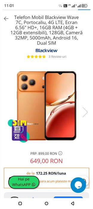 Dau la schimb blackview 7c