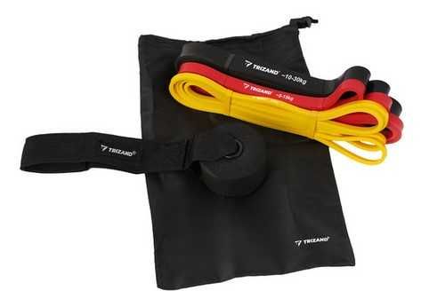 Комплект 3бр професионални фитнес ластици за тренировка