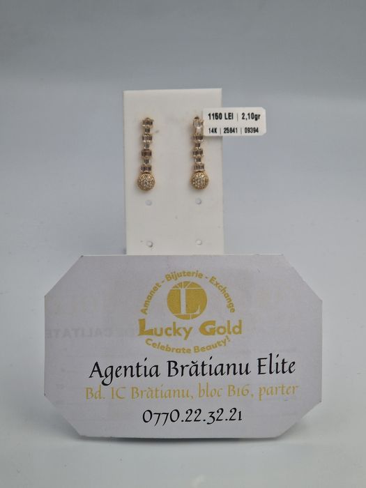 Cercei Aur14k 2,10 gr cod 25841
