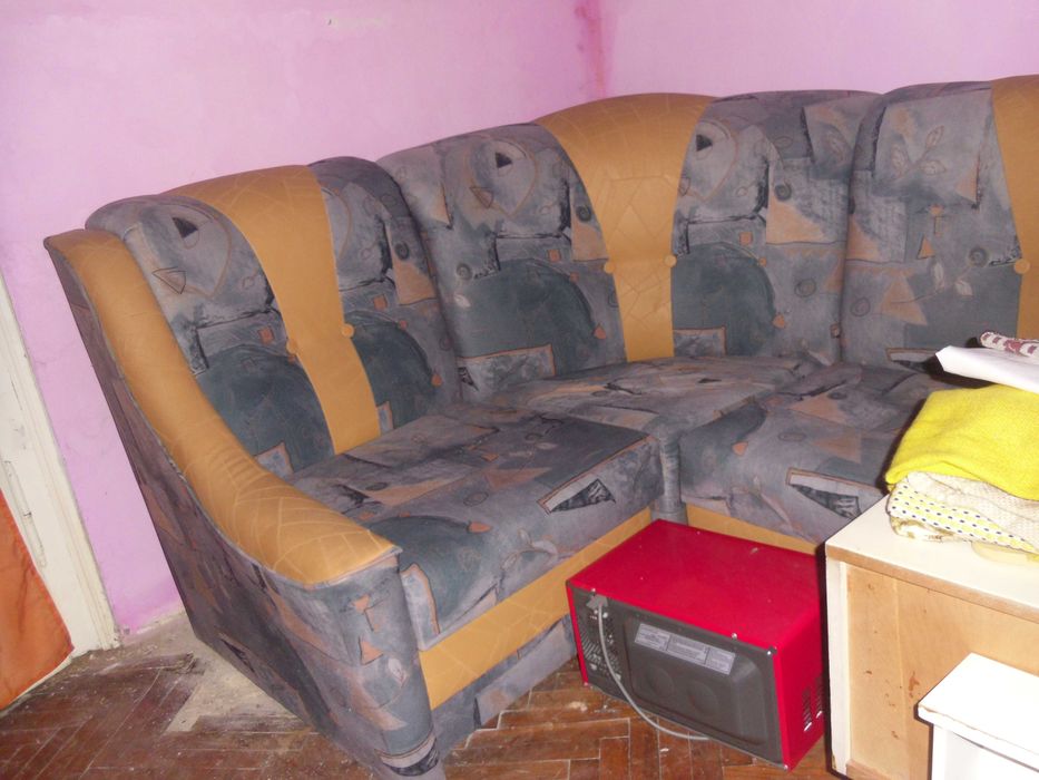 coltar ca nou catifea cu piele,extensibil