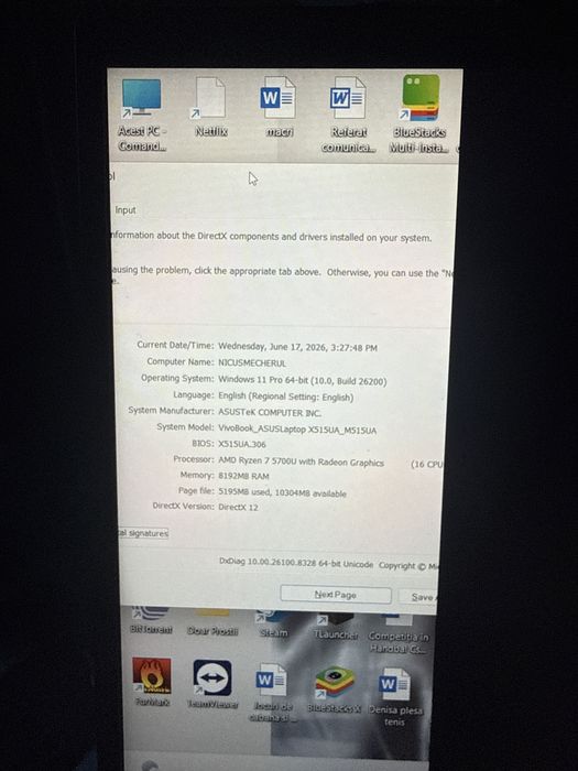 Laptop Asus Display spart