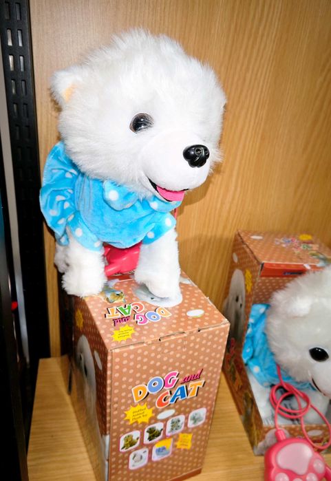 Плюшено куче Ходещо с дистанционно, интерактивна играчка