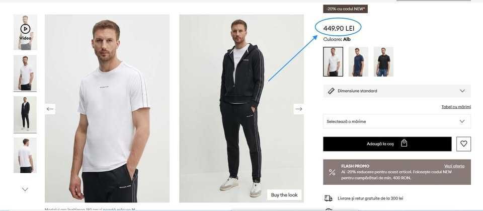 Tricouri de firmă originale,Michael K, K. Lagerfeld, EA7 Emporio A