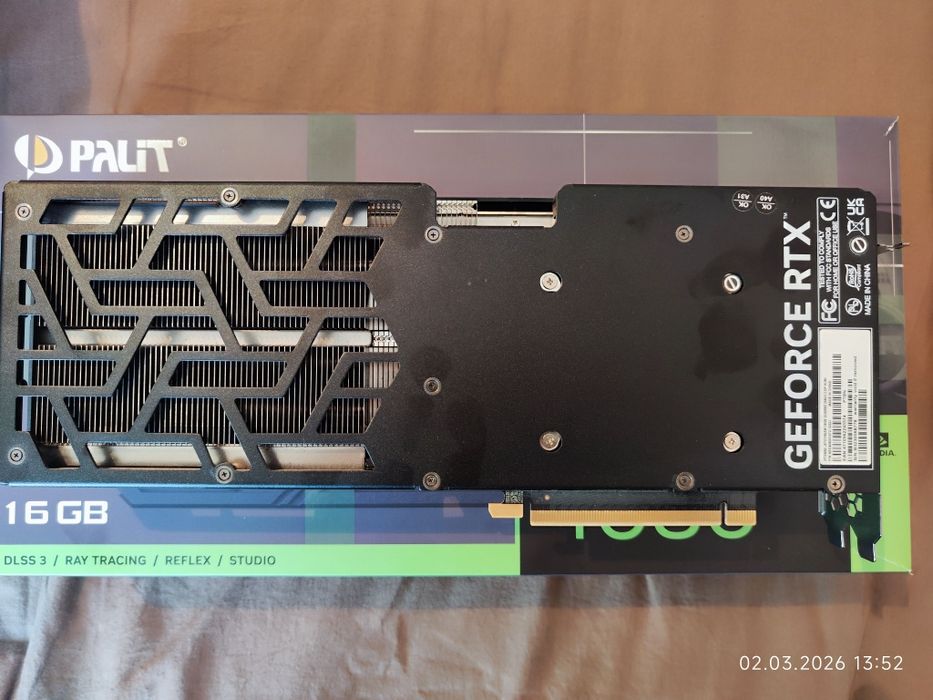 Видеокарта RTX 4080 16GB Palit GeForce JetStream DLSS 3