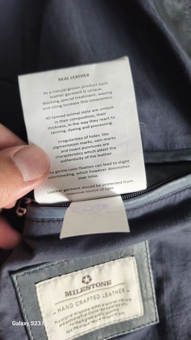 Мъжко кожено яке MILESTONE (M) 170€