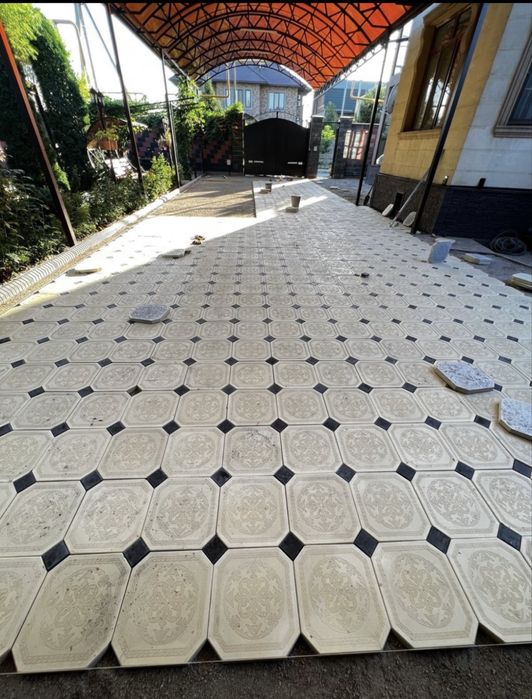 Укладка брусчатки