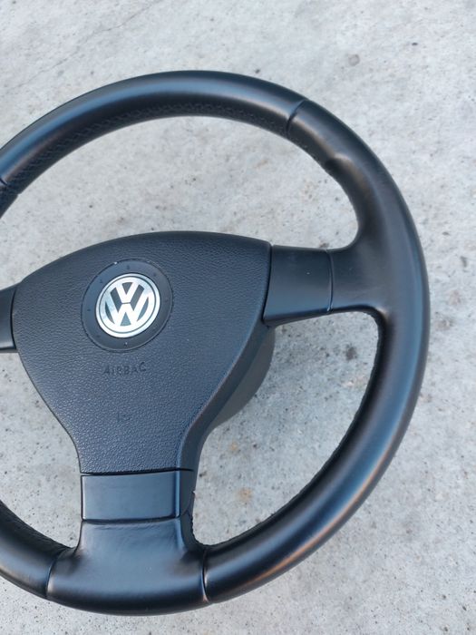 Volan 3 spite piele volkswagen passat B6/Golf 5/Touran/Jetta