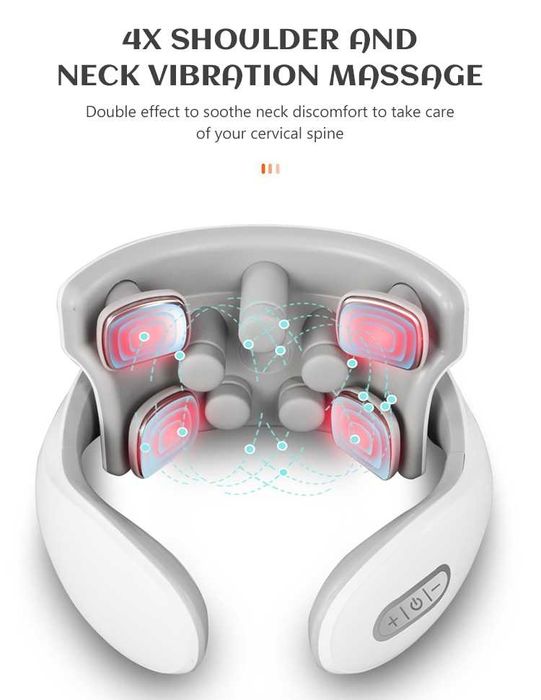 Aparat masaj zona cervicala(gat)-infrarosii+masaj+impulsuri