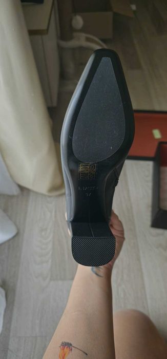 Cizme lungi negre din piele naturală IL PASSO – mărimea 37, nepurtate