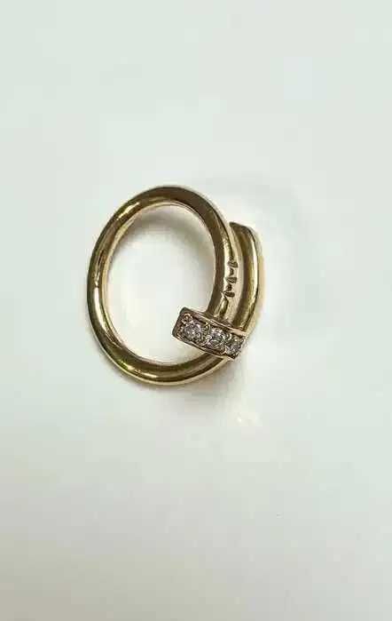 Кольцо жёлтое золото с бриллиантами