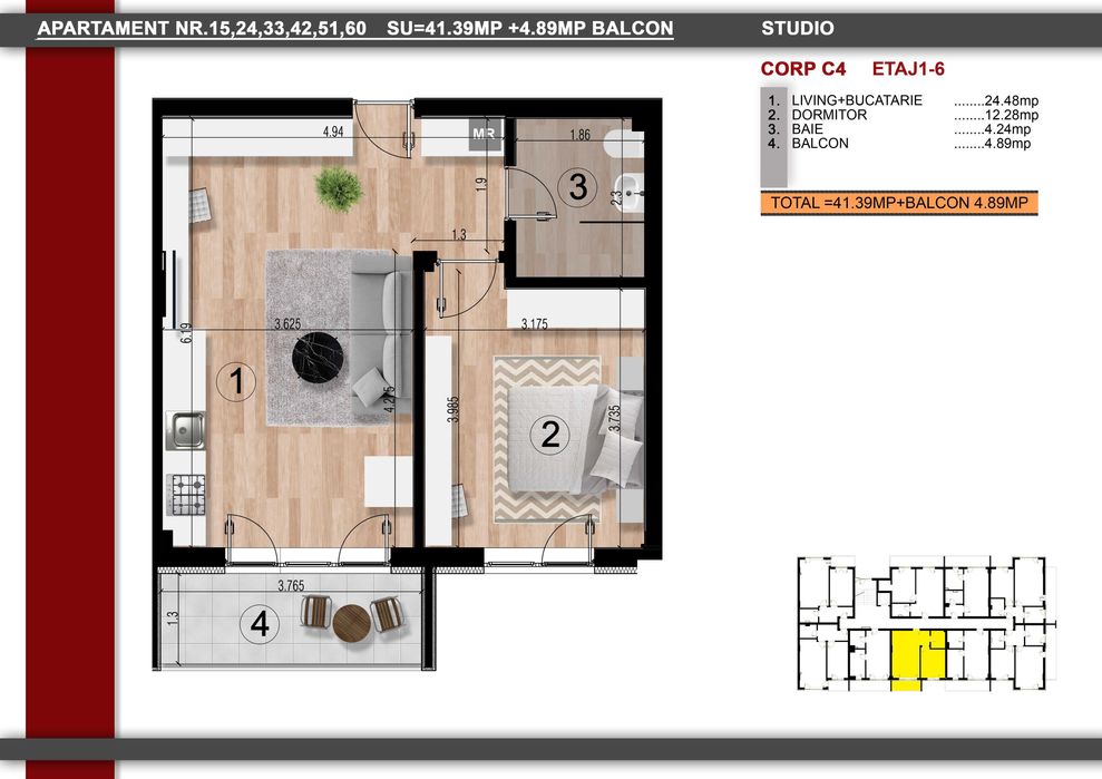 Apartament 2 camere TVA 21 % inclus - Metrou Berceni- Direct dezvoltator - Gata de mutare — fotografia 1