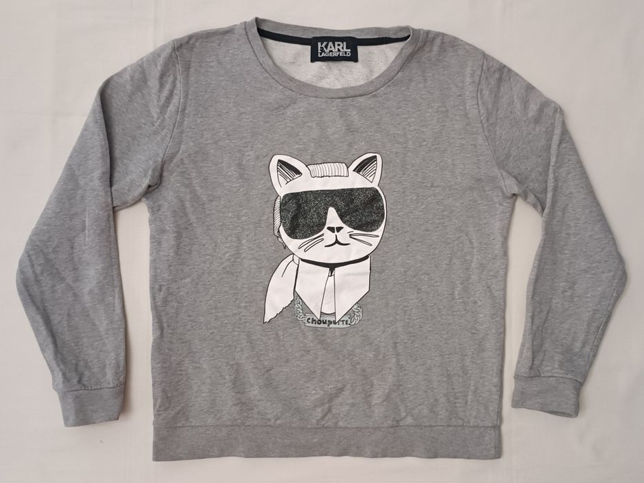 Karl Lagerfeld оригинално горнище XS памук блуза горно