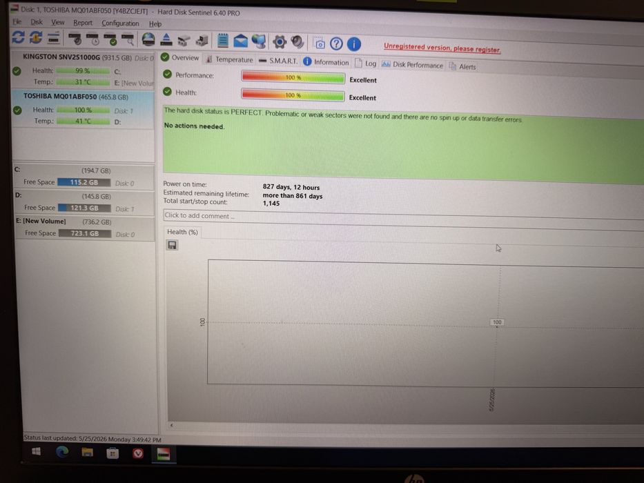 HDD Toshiba MQ01ABF050 laptop 500Gb fara bad stare perfecta