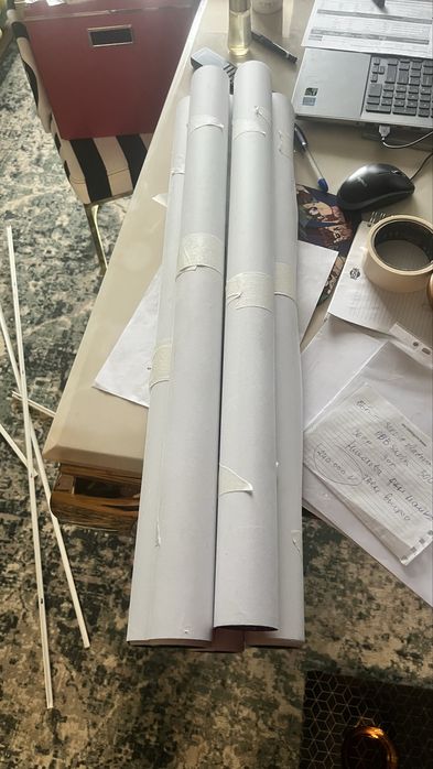 Тапет черен мрамор от 5 части